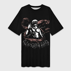 Футболка женская длинная Tokyo dungeon master, цвет: 3D-принт