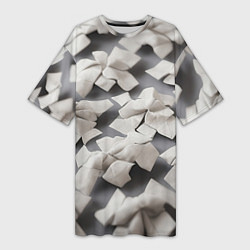 Женская длинная футболка Узоры оригами