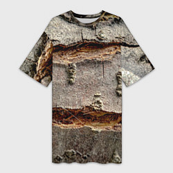 Женская длинная футболка Деревянный разлом