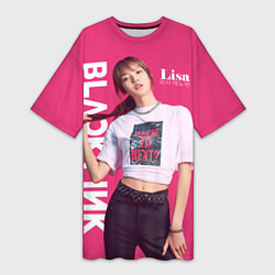 Футболка женская длинная Blackpink Beautiful Lisa, цвет: 3D-принт