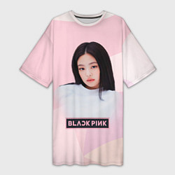 Женская длинная футболка Jennie Kim Blackpink