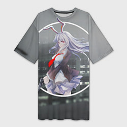 Женская длинная футболка Touhou Project Рейсен Удонгейн Инаба