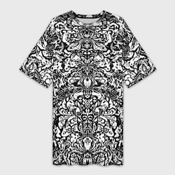 Женская длинная футболка Abstract tattoo - irezumi