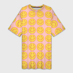 Женская длинная футболка Smiley