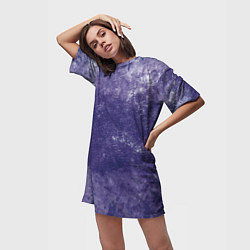 Футболка женская длинная Абстракция - violet color background, цвет: 3D-принт — фото 2