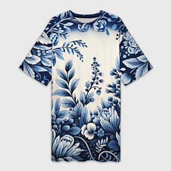 Футболка женская длинная Праздник к нам приходит, цвет: 3D-принт