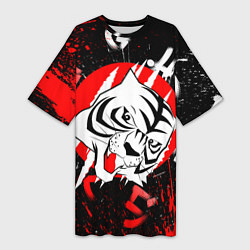 Футболка женская длинная Bungou Stray Dogs, цвет: 3D-принт