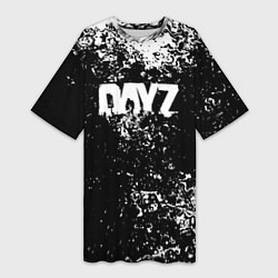 Футболка женская длинная Dayz краски брызги, цвет: 3D-принт