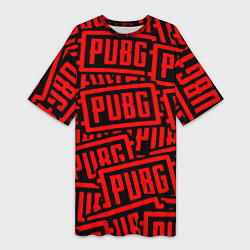 Футболка женская длинная PUBG pattern games, цвет: 3D-принт