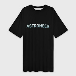 Женская длинная футболка Astroneer logo