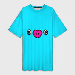 Футболка женская длинная BT21-Mang, цвет: 3D-принт