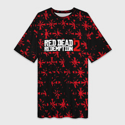 Женская длинная футболка Red dead redemption x farcry pattern
