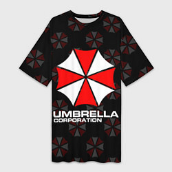 Женская длинная футболка Resident evil - umbrella corporation