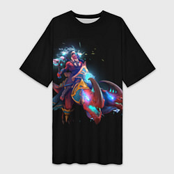 Футболка женская длинная Disruptor dota 2, цвет: 3D-принт
