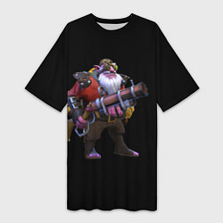 Женская длинная футболка Снайпер Dota 2