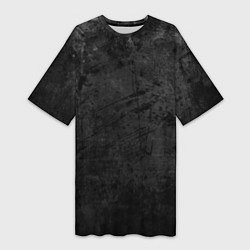 Женская длинная футболка Абстракция - dark grunge break