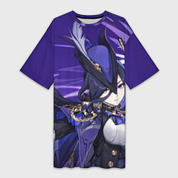 Футболка женская длинная Genshin Impact Clorinde, цвет: 3D-принт