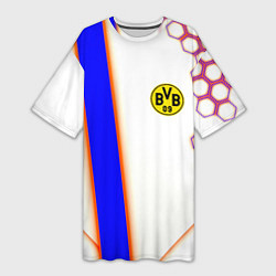 Женская длинная футболка Borussia geometry sport