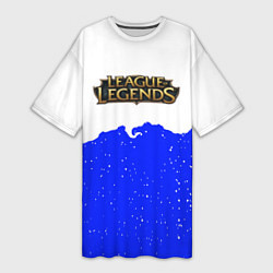 Футболка женская длинная League of Legends ночь, цвет: 3D-принт