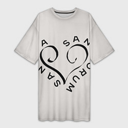 Футболка женская длинная Святая святых, цвет: 3D-принт