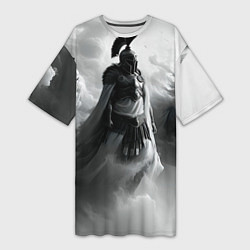 Футболка женская длинная Спартанская армия, цвет: 3D-принт