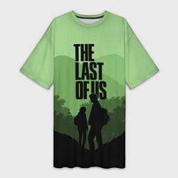 Футболка женская длинная Joel and Ellie - The Last of Us, цвет: 3D-принт