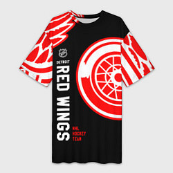 Женская длинная футболка Detroit Red Wings team