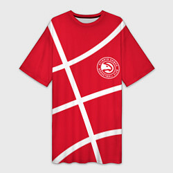 Женская длинная футболка Atlanta Hawks NBA team