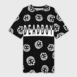 Футболка женская длинная Deadboy - Bones, цвет: 3D-принт