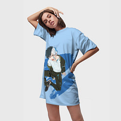 Футболка женская длинная Харука Сакура - Ветролом, цвет: 3D-принт — фото 2