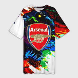 Женская длинная футболка Arsenal monster