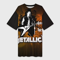 Женская длинная футболка Metallica: James Hetfield