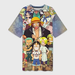Женская длинная футболка One Piece