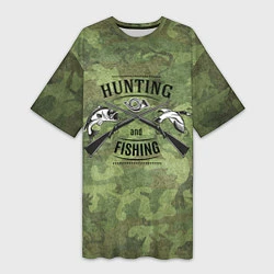 Женская длинная футболка Hunting & Fishing