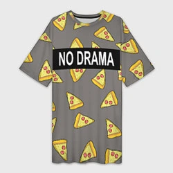 Женская длинная футболка No drama