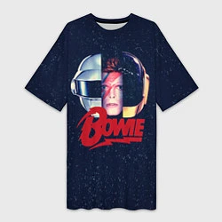 Женская длинная футболка Bowie Space