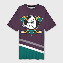 Женская длинная футболка Anaheim Ducks Selanne