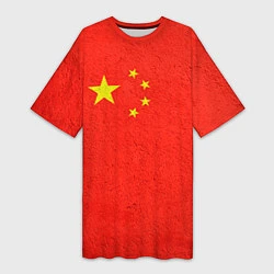 Женская длинная футболка Китай