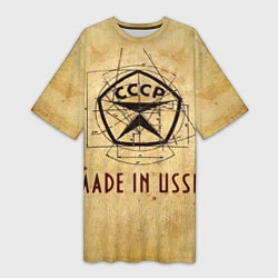 Женская длинная футболка Made in USSR