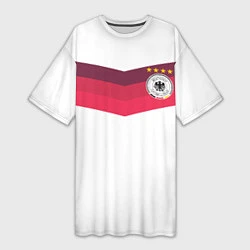 Футболка женская длинная Сборная Германии по футболу, цвет: 3D-принт