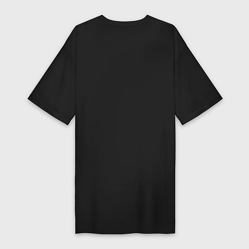 Женская футболка-платье Ленивец / Черный – фото 2