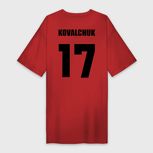 Женская футболка-платье New Jersey Devils: Kovalchuk 17 / Красный – фото 2