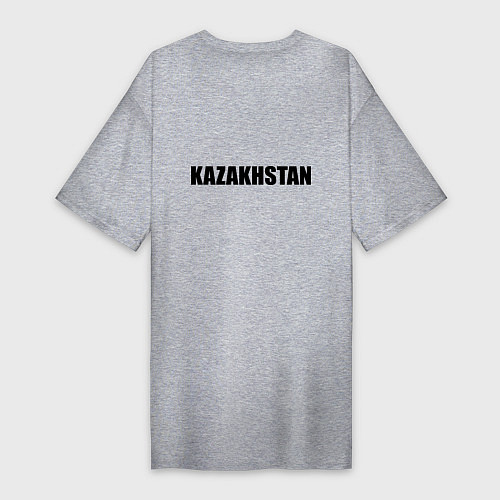 Женская футболка-платье Казахстан / Меланж – фото 2