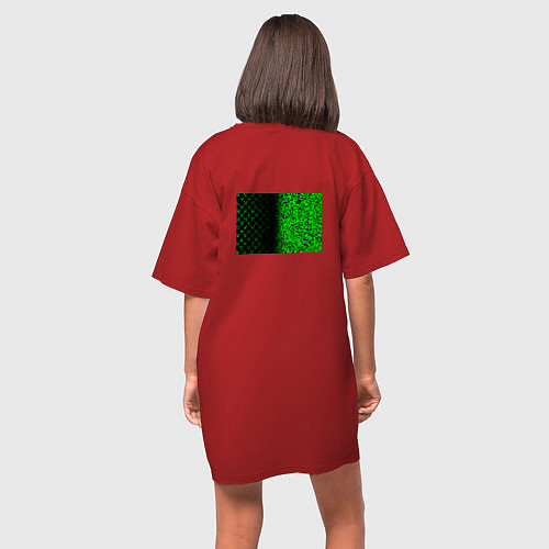 Женская футболка-платье Королева кальяна / Красный – фото 4