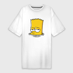 Футболка женская-платье Bart drowns, цвет: белый