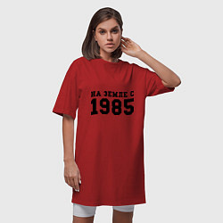 Футболка женская-платье На Земле с 1985, цвет: красный — фото 2
