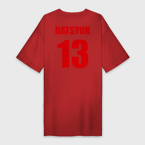 Женская футболка-платье Detroit Red Wings: Pavel Datsyuk / Красный – фото 2