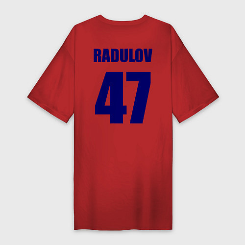 Женская футболка-платье Nashville Predators: Radulov 47 / Красный – фото 2