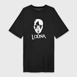 Футболка женская-платье Louna: Behind a Mask, цвет: черный