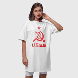Футболка женская-платье USSB, цвет: белый — фото 2